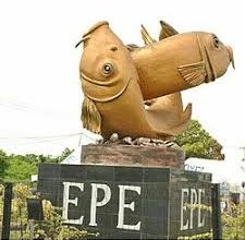 Epe Fish Statue welcoming visitors to Epe City, Lagos