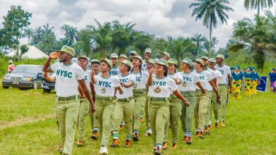 National Youth Service Corps (NYSC) members during their Passing Out Parade (POP), celebrating the completion of their one-year service in Nigeria