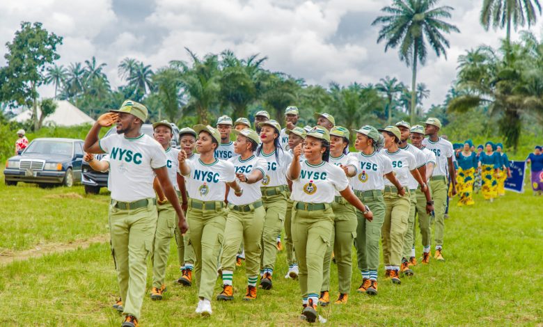 National Youth Service Corps (NYSC) members during their Passing Out Parade (POP), celebrating the completion of their one-year service in Nigeria
