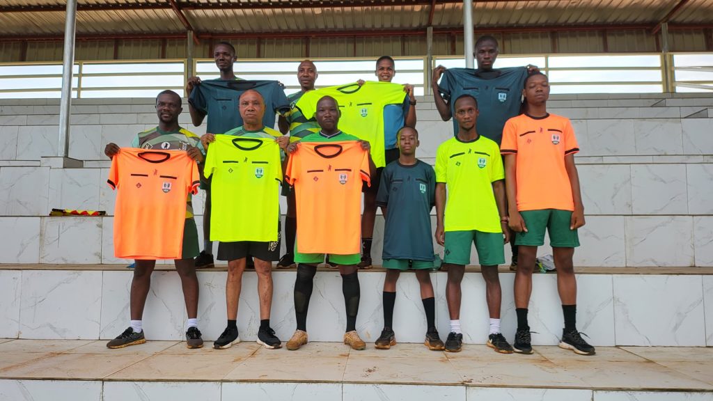 Ikorodu Football Referees Uniforms on display