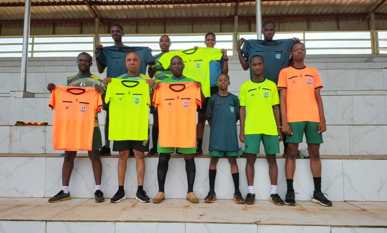 Ikorodu Football Referees Uniforms on display