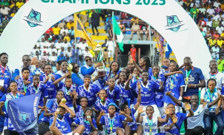 Rivers Angels celebrated their victory