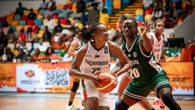 D’Tigress players in a hard-fought match against Mozambique at the AfroBasket Women’s Championship 2025