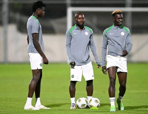 Super Eagles B in training against Sudan