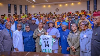 Ondo State Governor, Tosin Aiyeditiwa honoured Tosin Demehin