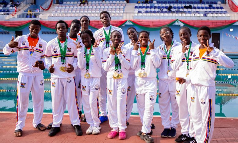 A cross-section of Team Lagos medalists.