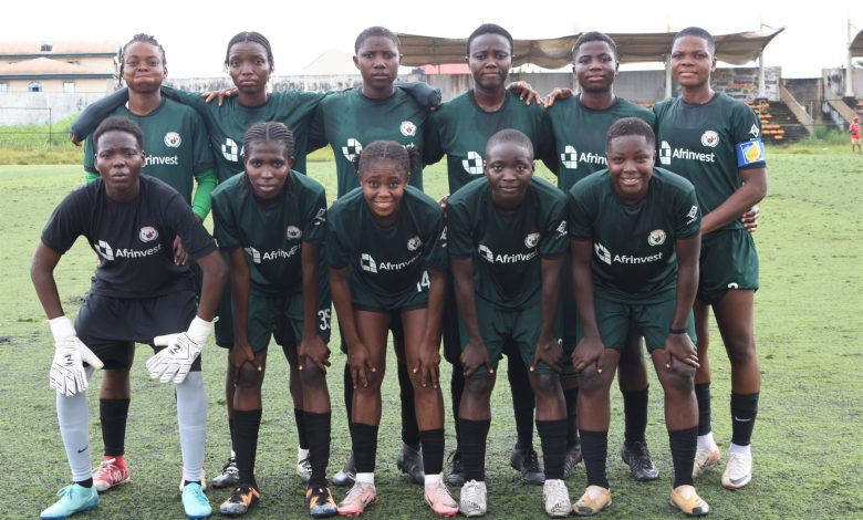 Rangers International FC Women team lineup in Okigwe, Imo State ahead of their NWFL Nationwide Tournament preparationRangers International FC Women team lineup in Okigwe, Imo State ahead of their NWFL Nationwide Tournament preparation
