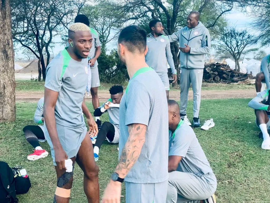 Super Eagles Camp Grows Stronger as 15 Players Arrive in Polokwane Ahead of World Cup Qualifiers Super Eagles in training