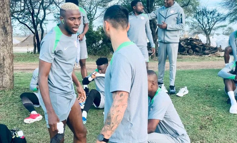 Super Eagles in training