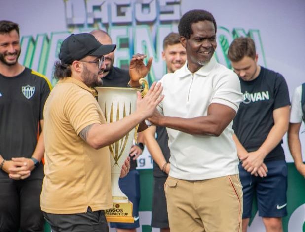 Hajji Liameed Gafar and one of the Scouts from the Europe