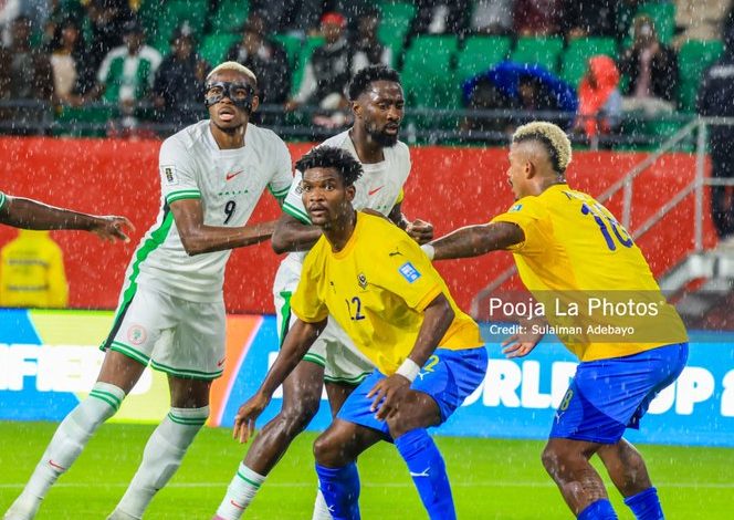 CAF World Cup Playoff between the Super Eagles of Nigeria vs Gabon